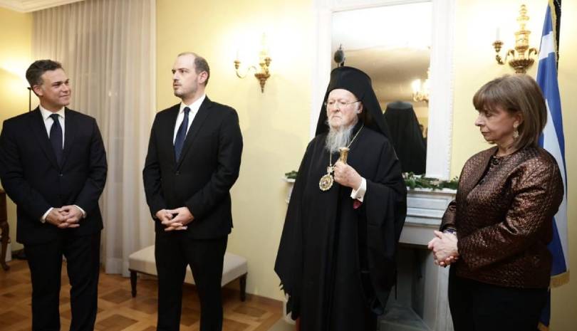 Η Πρόεδρος της Δημοκρατίας με τον Πατριάρχη στο Chambesy