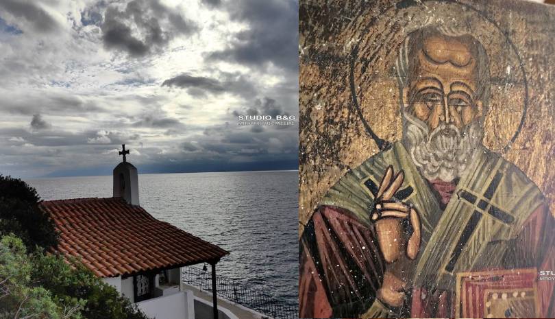 Ο Άγιος Νικόλαος Καραθώνα, ο κρασόκτιστος - ΦΩΤΟ