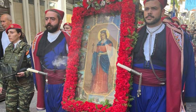 Το Ρέθυμνο τίμησε την πολιούχο του, Αγία Βαρβάρα