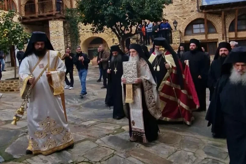 Η Ιερά Μονή Παντοκράτορος Αγίου Όρους υποδέχθηκε τον Μητροπολίτη Ταμασού