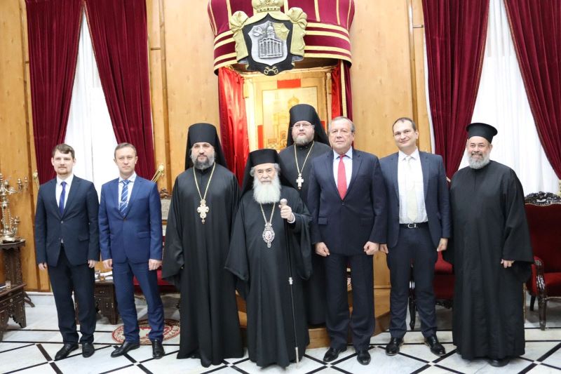 Ο Πρέσβης της Ρωσίας στο Ισραήλ στο Πατριαρχείο Ιεροσολύμων