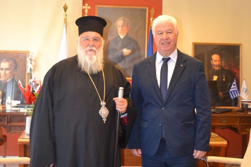 Ο Μητροπολίτης Κερκύρας Νεκτάριος στον Νέο Περιφερειάρχη Ιονίων Νήσων Ιωάννη Τρεπεκλή