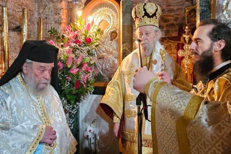 Η μνήμη του Αγίου Ιερομάρτυρος Χαραλάμπους στη Μονή Αγίου Χαραλάμπους Λευκών
