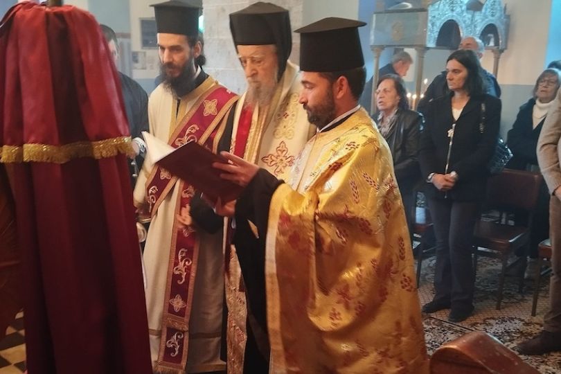 Ο Μητροπολίτης Καρυστίας στα Καλημεριανά Κύμης για τους Α΄Χαιρετισμούς