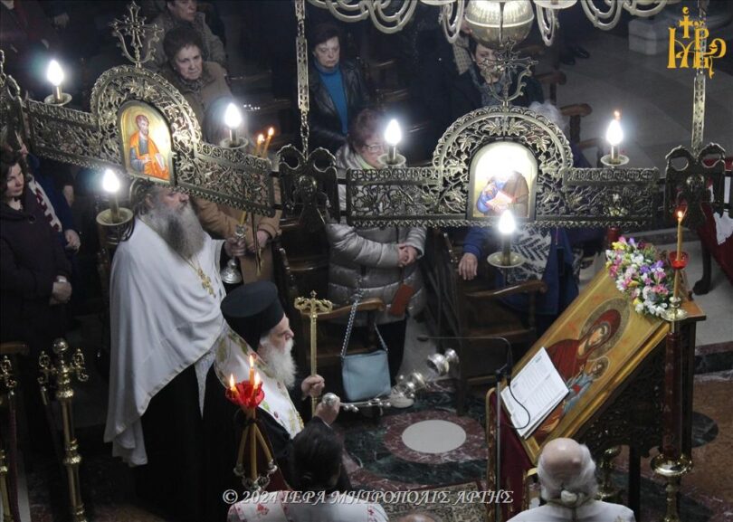 Η Α’ χαιρετισμοί στον Μητροπολιτικό Ιερό Ναό του Αγίου Δημητρίου Άρτης