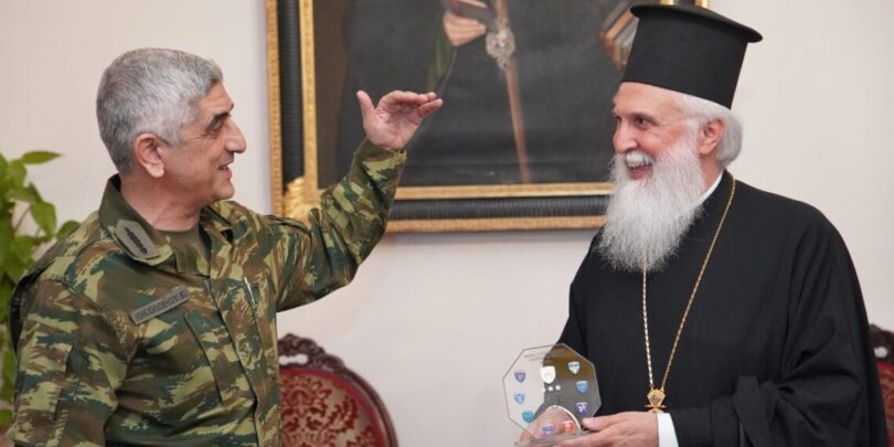 Στον Μητροπολίτη Λήμνου η ηγεσία του Στρατού και της ΕΛ.ΑΣ.