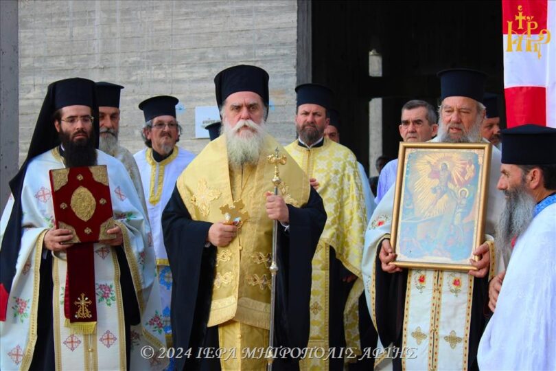 Ο Εσπερινός της Αναλήψεως στο νέο Κοιμητήριο της Άρτας