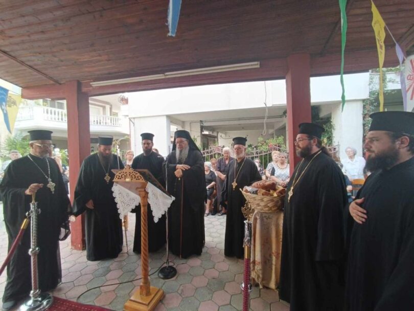 Ο Μητροπολίτης Λαρίσης στο Ιερό Παρεκκλήσιο της Αναλήψεως του Κυρίου στον Τύρναβο