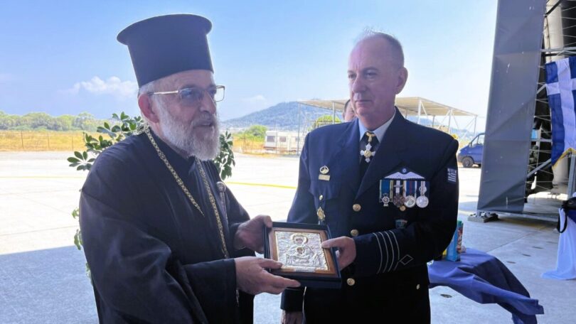 Ο Μητροπολίτης Ρόδου στην τελετή Παράδοσης-Παραλαβής της Διοίκησης του ΚΕΔΑ του νησιού