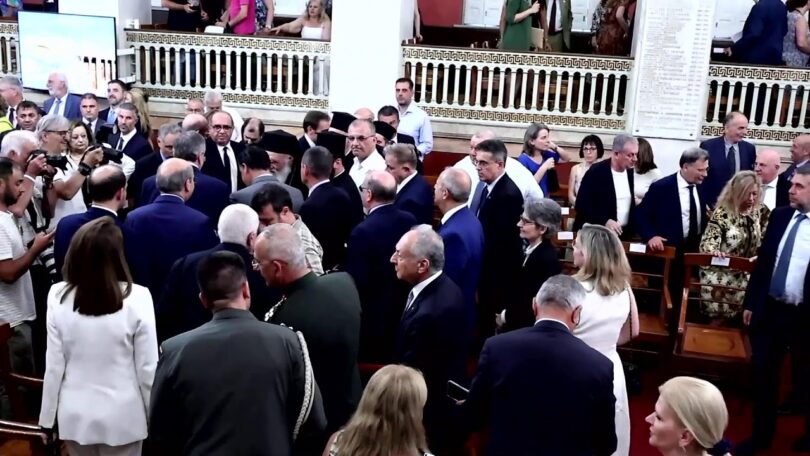 Στην εκδήλωση για τα 50 χρόνια από την τουρκική εισβολή στην Κύπρο ο Αρχιεπίσκοπος
