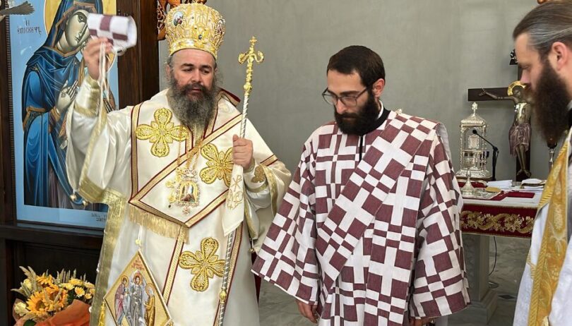 Χειροτονία Διακόνου από τον Μητροπολίτη Φλωρίνης στον Ναό Μεταμορφώσεως Πτολεμαΐδας
