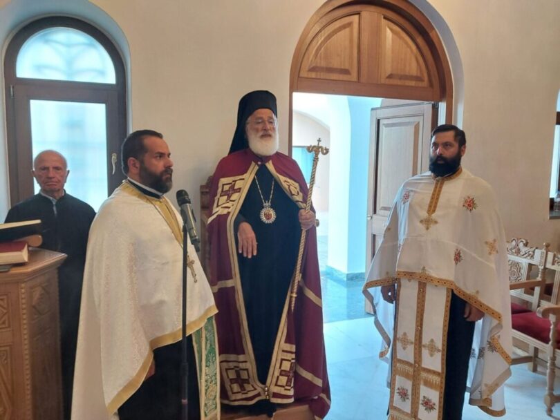Ο Μητροπολίτης Αρκαλοχωρίου στο πανηγυρίζον κλίτος του Αποστόλου Ματθία στον Ι. Μητροπολιτικό Ναό
