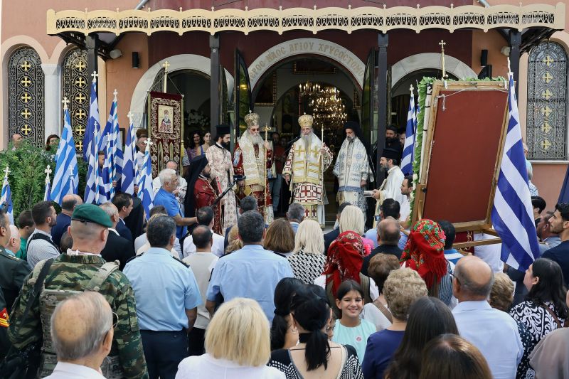 Τον συμπολιούχο Άγιο Χρυσόστομο Σμύρνης τίμησε η Δράμα