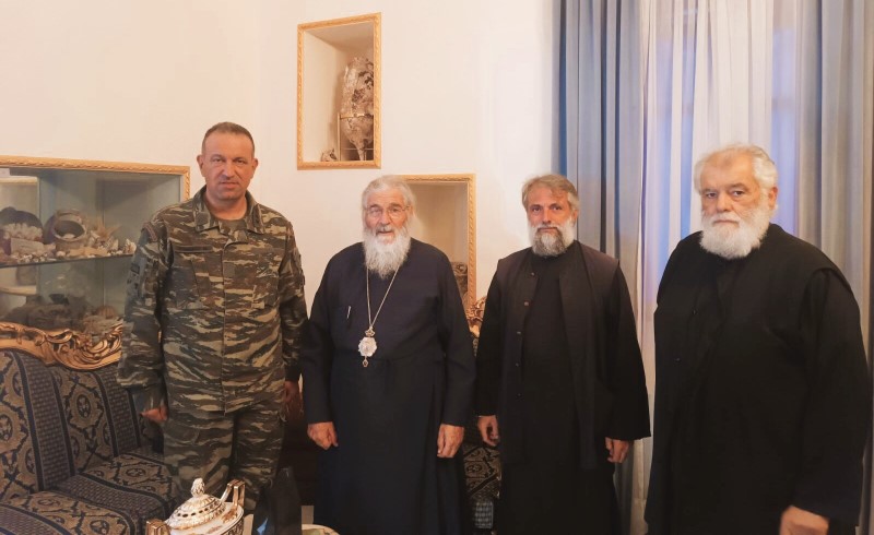 Εθιμοτυπική επίσκεψη νέου δικτύου 588ΤΕ Λέρου στον Μητροπολίτη Λέρου