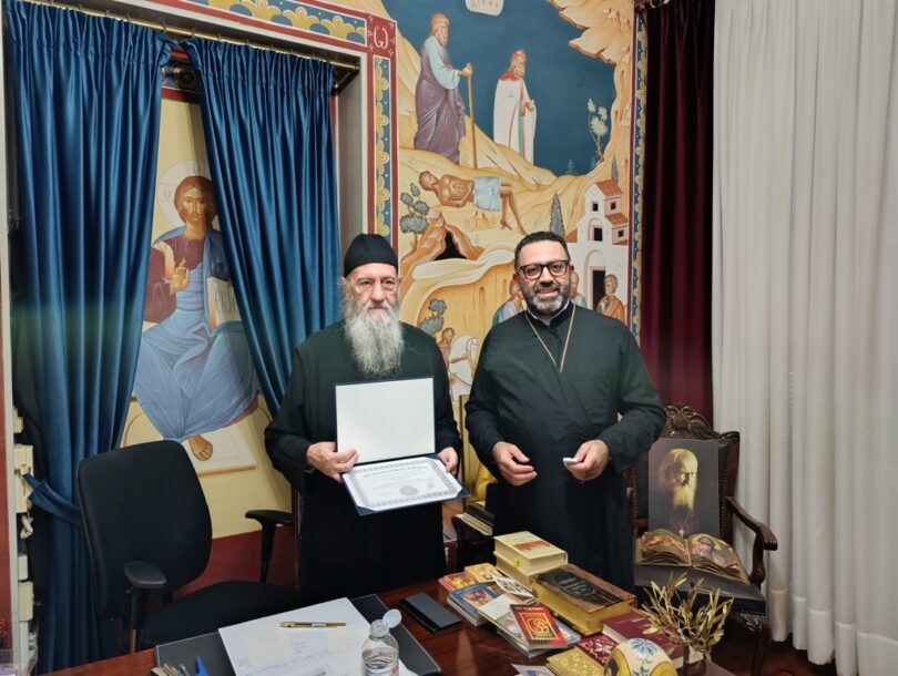 Τιμητική διάκριση στον Μητροπολίτη Ναυπάκτου από το Antiochian House of Studies Αμερικής