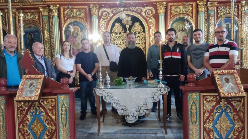 Αγιασμός στο Παράρτημα της Σχολής Βυζ. Μουσικής στην Αγιά