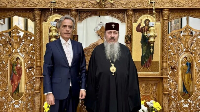 Ο Πρέσβης της Ελλάδας στη Μολδαβία στον Μητροπολίτη Βεσσαραβίας