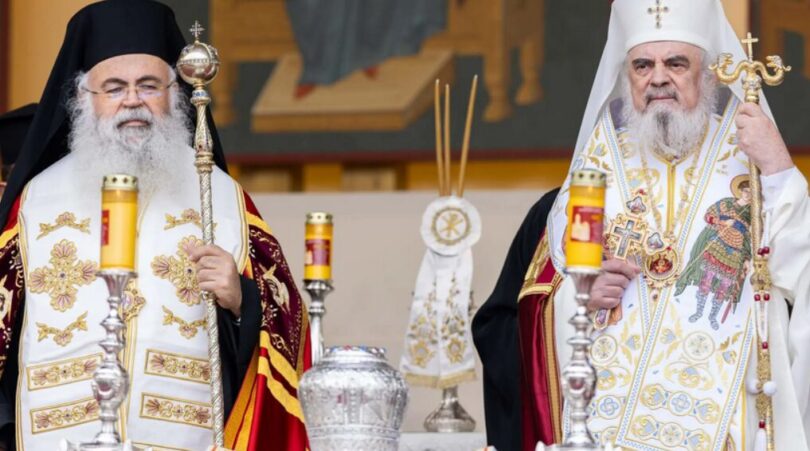 Ο Αρχιεπίσκοπος Κύπρου στην τελετή υποδοχής των λειψάνων του Αγίου Λαζάρου στο Βουκουρέστι