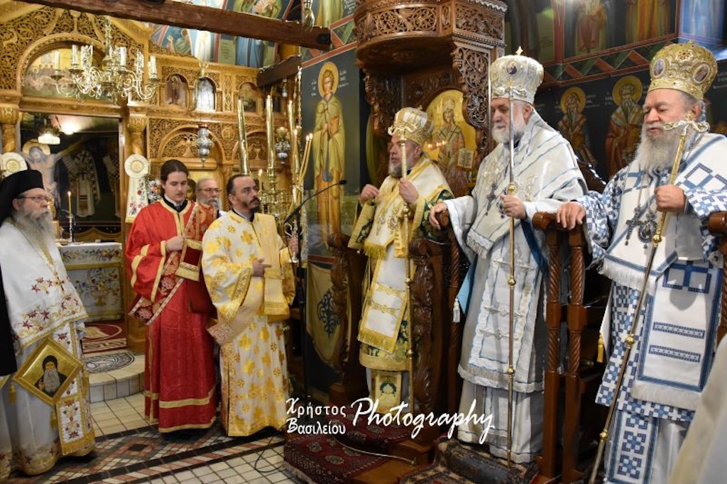 Αρχιερατικό Συλλείτουργο για τον Όσιο Δαϋίδ στην Ναύπακτο