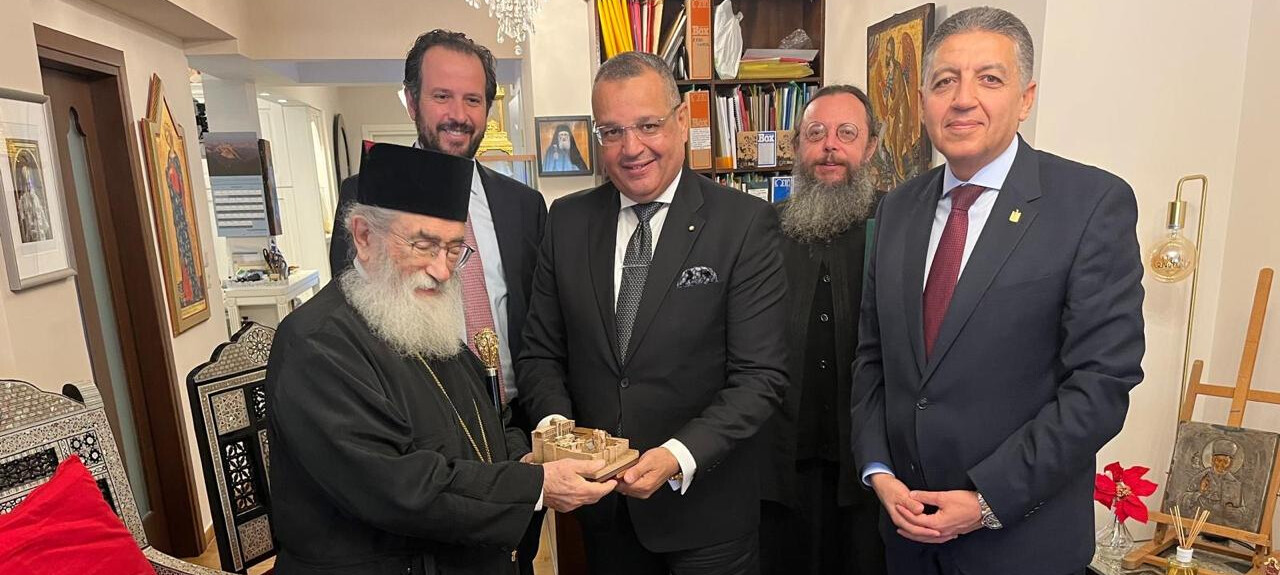 Συνάντηση του Αρχιεπισκόπου Σινά και Κυβερνήτη Νότιου Σινά στην Αθήνα
