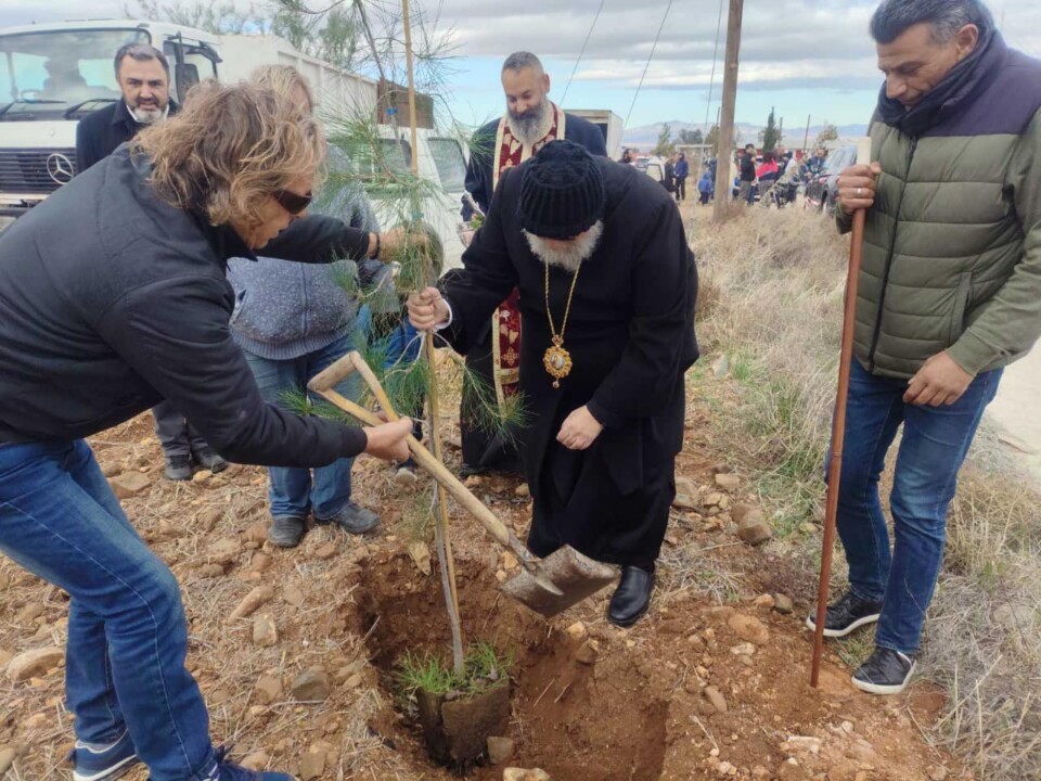 Δεντροφύτευση στη Μαλούντα παρουσία του Μητροπολίτη Ταμασού