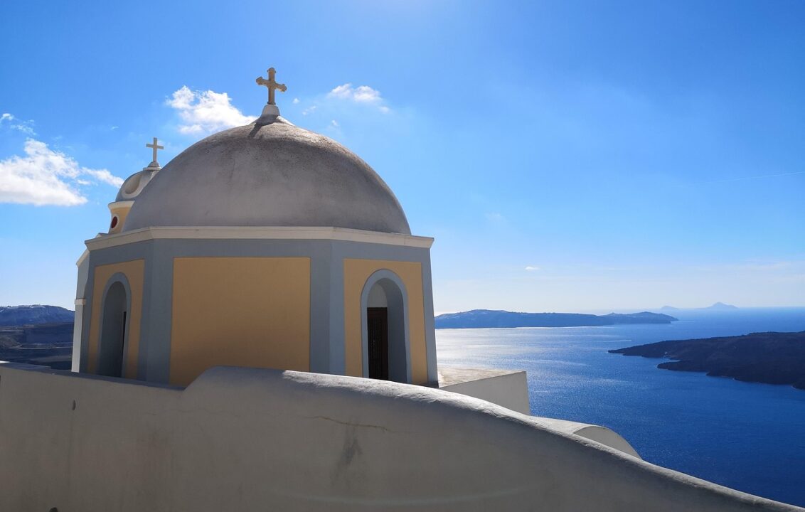 ελλάδα-θήρα-εκκλησία-ουρανός